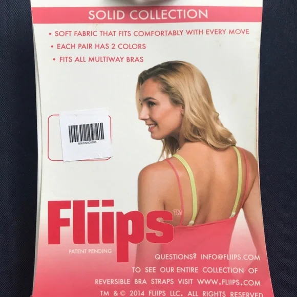 Purple & Orange Reversible Bra Straps - Picture 2 of 2